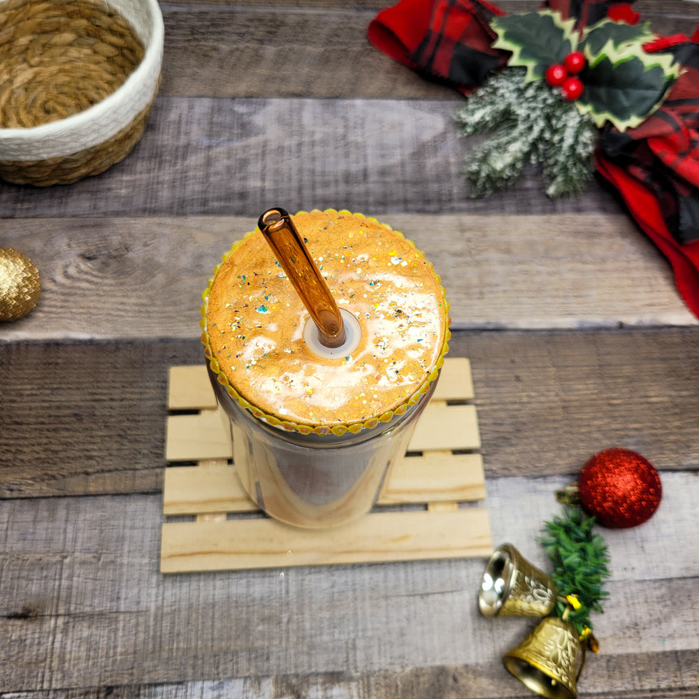 Holiday Pine 16oz Glass Can