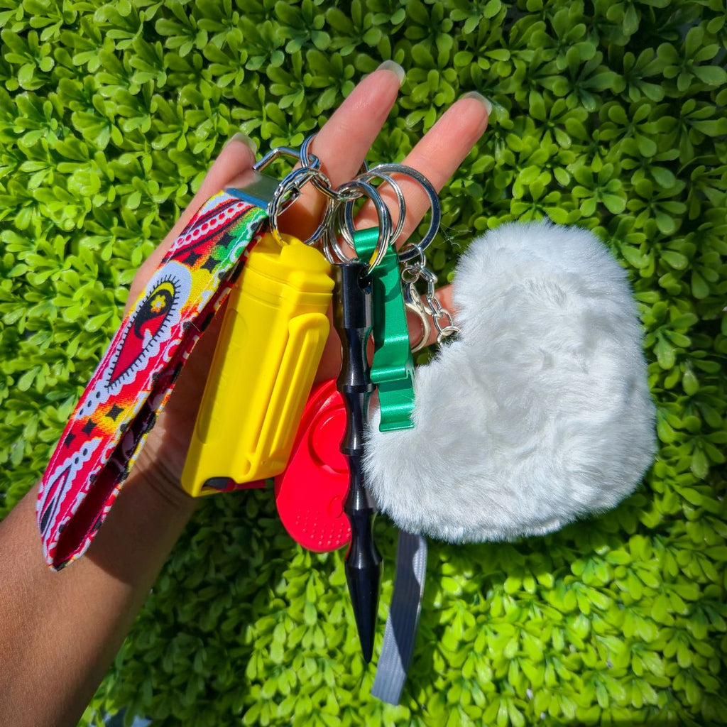 Niccolagio self defense keychain for women – stylish safety keychain with protection tools, llavero de autodefensa elegante para mujer.