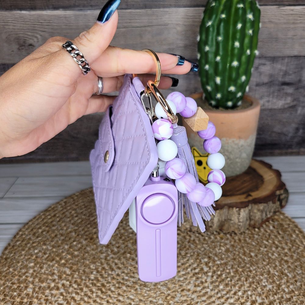 purple and teal Self Defense Keychain Set – Niccolagio