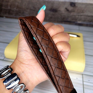 Faux Leather Wristlets