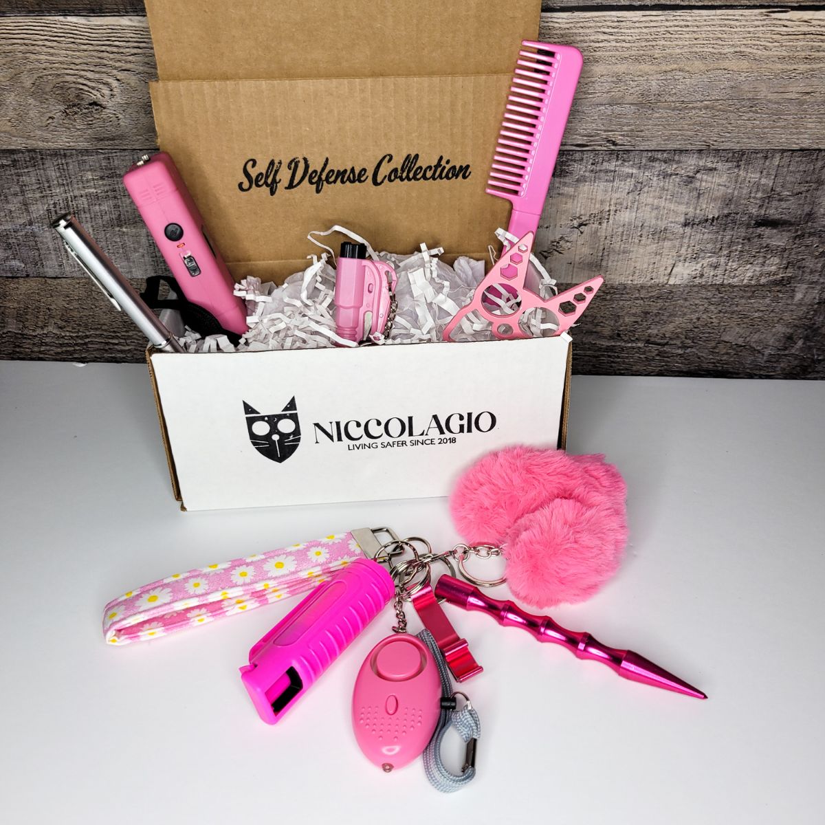 Hot Pink Self Defense Keychain Combo Set – Niccolagio